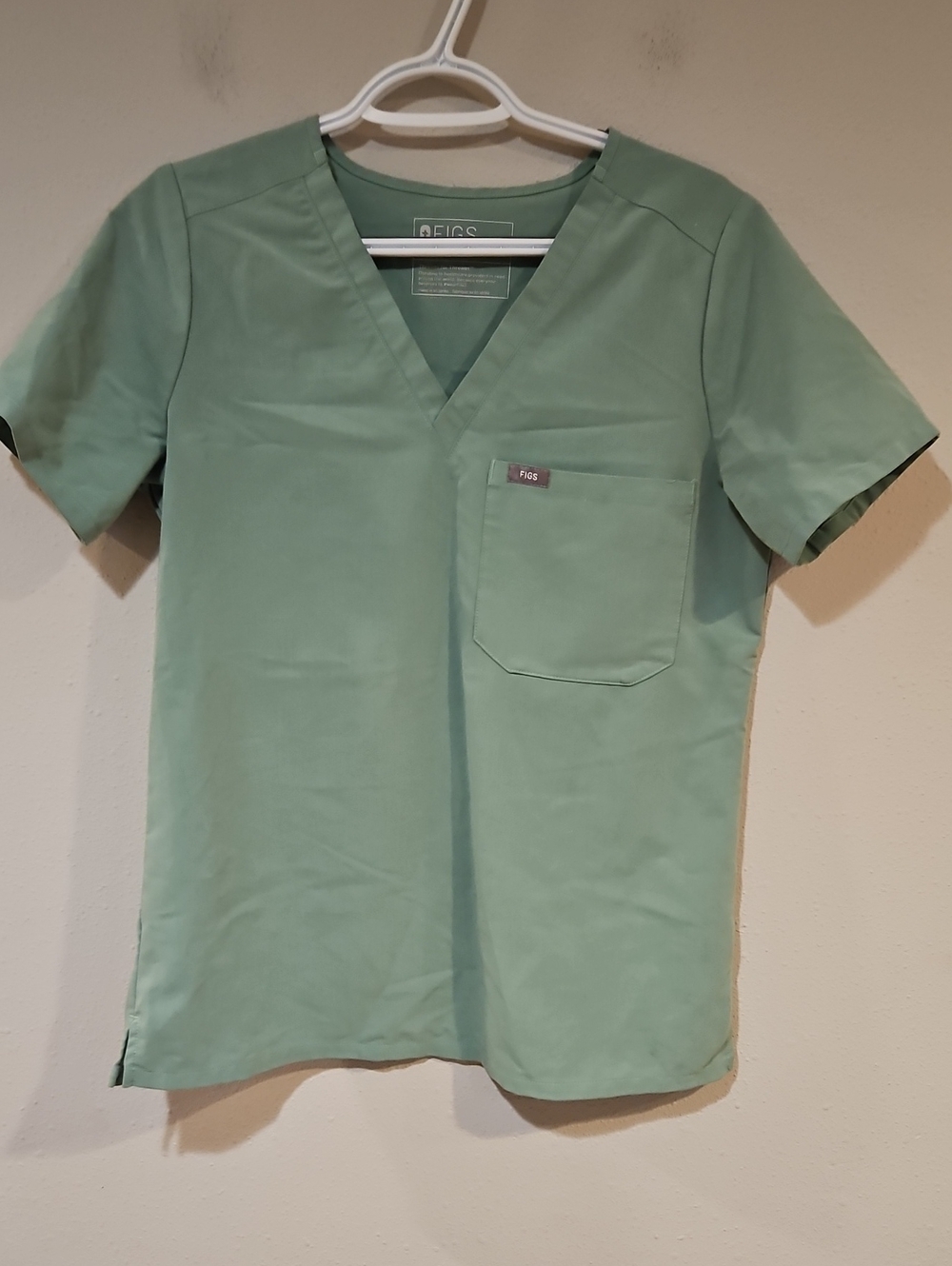 Figs Green Scrub Top